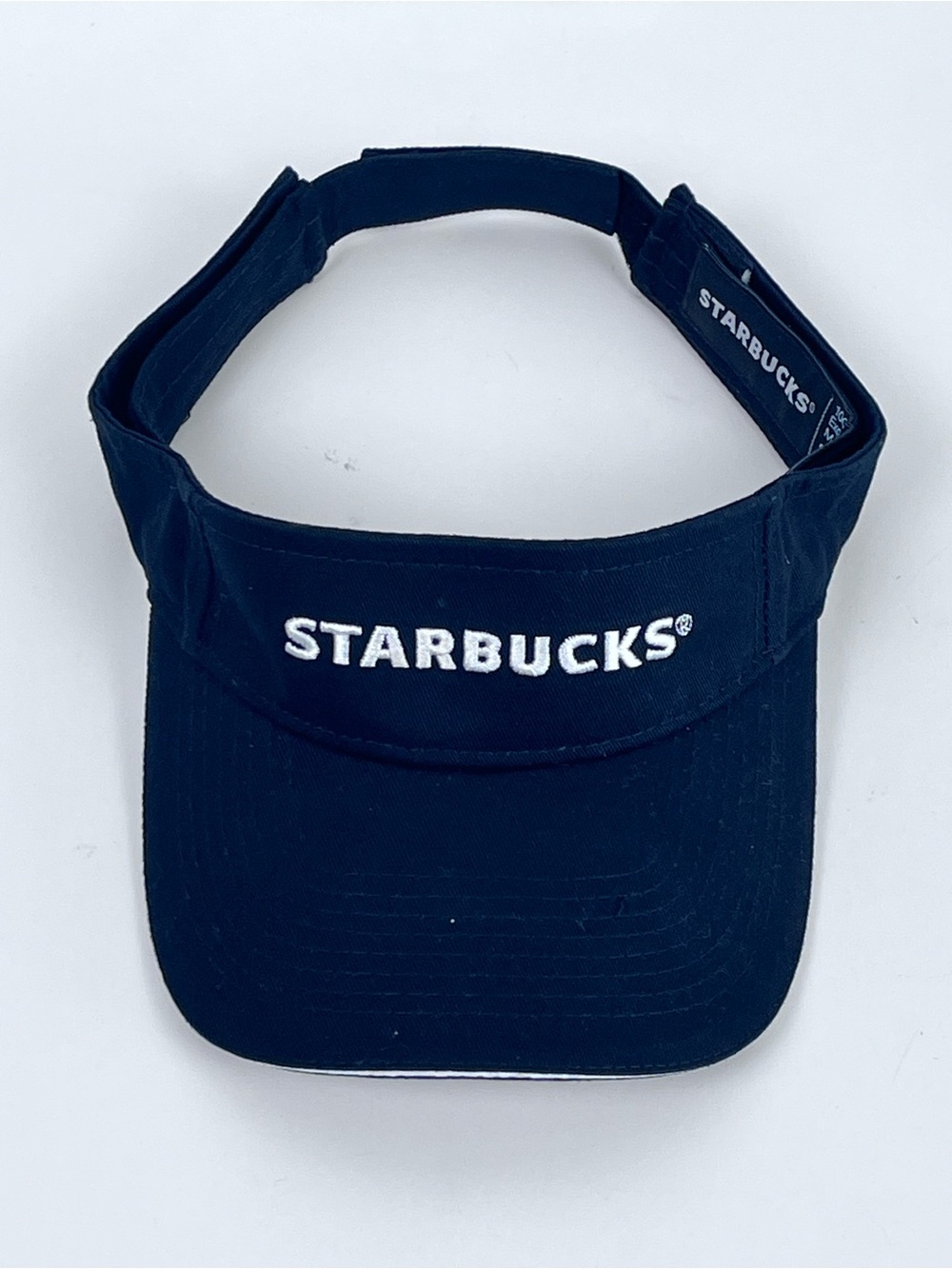 Starbucks Black Visor Unisex Adjustable Strap Authentic Barista Uniform; Coffee